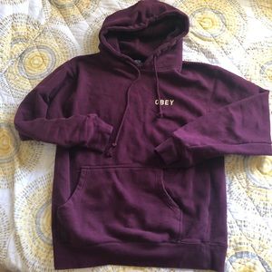 MENS OBEY HOODIE SMALL